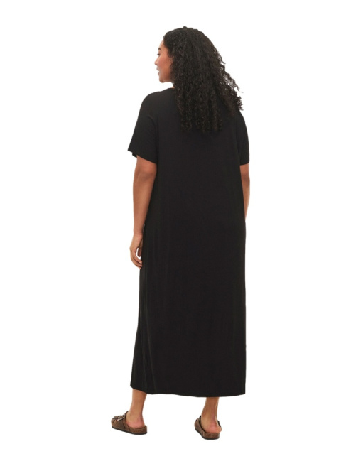 ZIZZI ZWIEWNA CZARNA SUKIENKA MAXI 102T