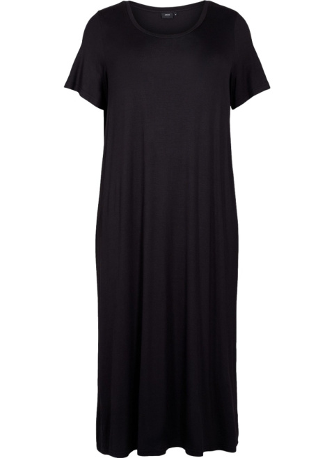 ZIZZI ZWIEWNA CZARNA SUKIENKA MAXI 102T