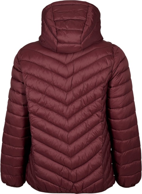 ZIZZI PIKOWANA KURTKA KAPTUR BORDO 734F