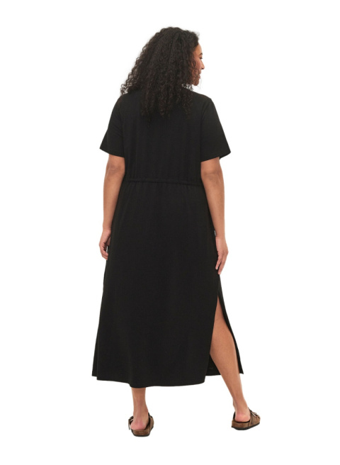 ZIZZI WYGODNA CZARNA SUKIENKA MAXI 032P