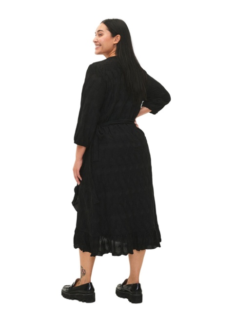 ZIZZI PIĘKNA CZARNA SUKIENKA KOPERTOWA 022C