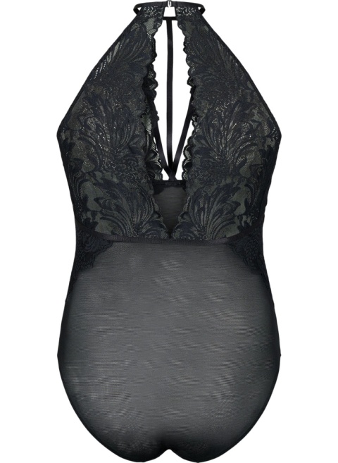 ZIZZI CZARNE KOBIECE BODY SIATECZKA DETALE 935A ZIZZI CZARNE KOBIECE BODY SIATECZKA DETALE 935A