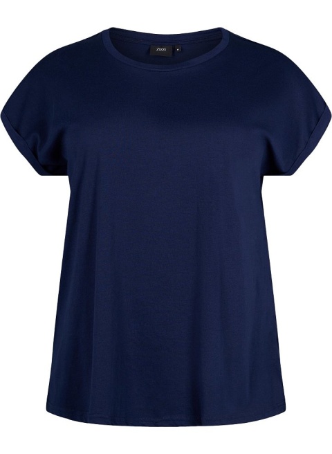 ZIZZI KLASYCZNY T-SHIRT GRANATOWY 148F ZIZZI KLASYCZNY T-SHIRT GRANATOWY 148F