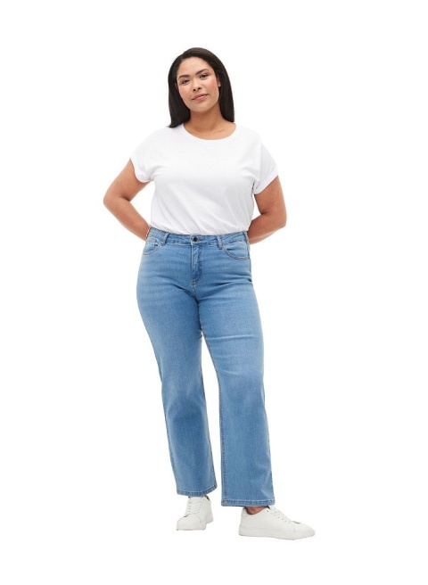 ZIZZI KLASYCZNY T-SHIRT BIAŁY 148F ZIZZI KLASYCZNY T-SHIRT BIAŁY 148F