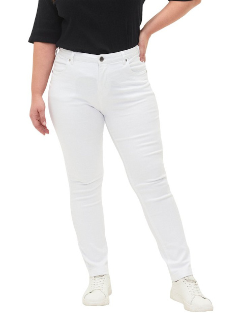 ZIZZI SPODNIE JEANSY BIAŁE SLIM FIT 305A N78