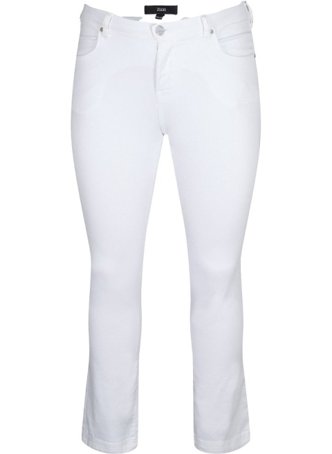 ZIZZI SPODNIE JEANSY BIAŁE SLIM FIT 305A N78