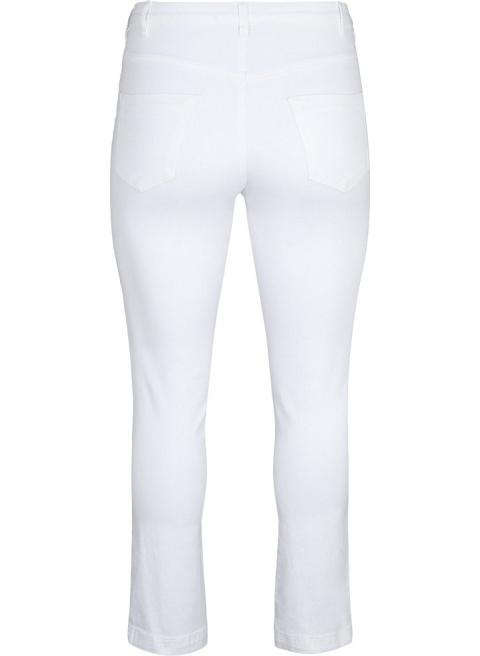 ZIZZI SPODNIE JEANSY BIAŁE SLIM FIT 305A N78