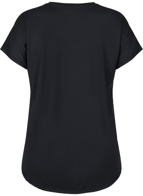 ZIZZI T-SHIRT SPORTOWY CZARNY 053J