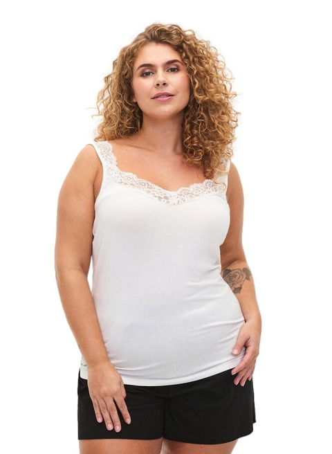 ZIZZI BIAŁY TOP KORONKA WISKOZA 024C ZIZZI BIAŁY TOP KORONKA WISKOZA 024C