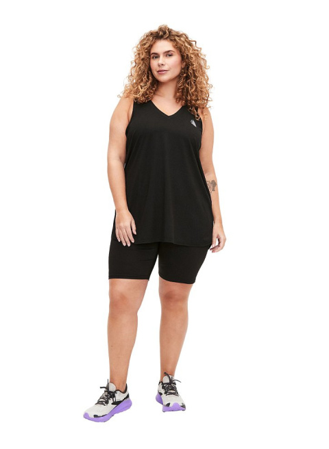 ZIZZI CZARNY TRENINGOWY TOP SPORTOWY 053T