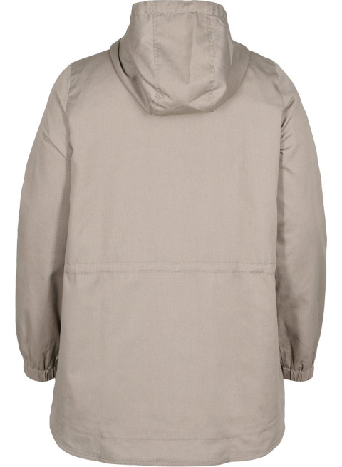 ZIZZI KURTKA ANORAK KAPTUR KIESZENIE SZARA 606F