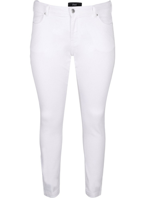 ZIZZI SPODNIE JEANSY BIAŁE SLIM FIT 305F