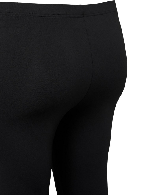 ZIZZI WYGODNE CZARNE LEGGINSY 3/4 KORONKA 981G